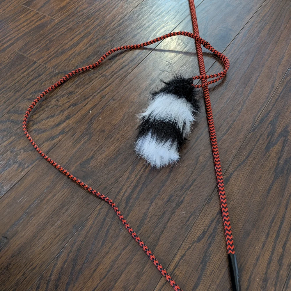 Red and Black Cat Toy Wand